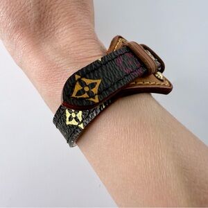 Vintage Louis Vuitton Murakami Black Multicolor Theda Bracelet